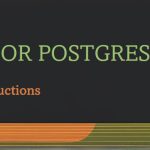 Installation Guide for PostgreSQL