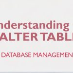 Understanding the ALTER TABLE