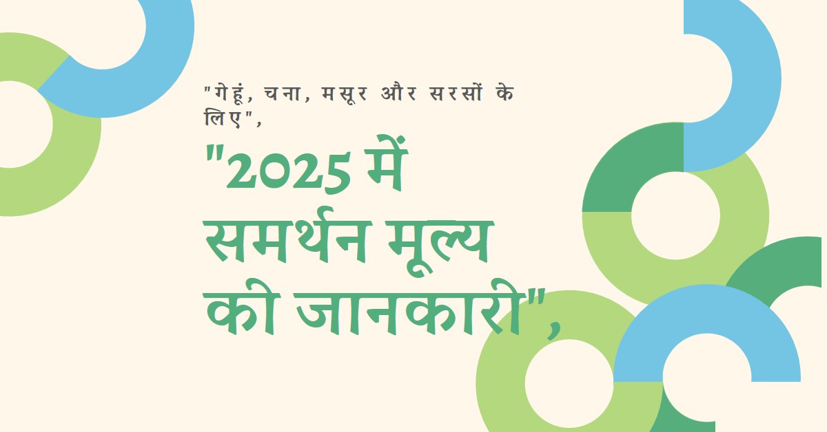 जाने क्या हैं 2025 में समर्थन मूल्य